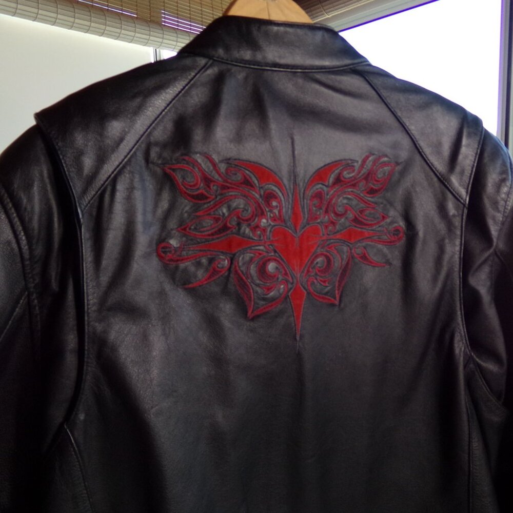 Harley Davidson Women's Leather Jacket Large - Picture 8 of 16